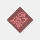 髪を愛しなさい スタンダードカクテルナプキン (角)