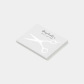 髪カスタムのサロンや理容師店のスティッキーノート ポストイット (アングル)