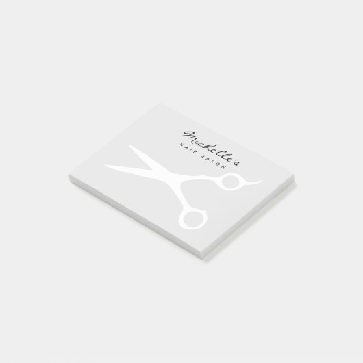 髪カスタムのサロンや理容師店のスティッキーノート ポストイット (アングル)