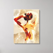 髪クラシカルを持つ女性の背絵画部 キャンバスプリント (正面)