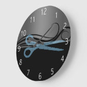 髪サロン時計 ラージ壁時計 (傾斜)