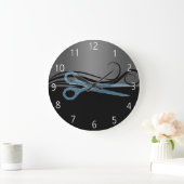 髪サロン時計 ラージ壁時計 (ホーム)