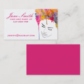 髪スタイリッシュとメイクアップスタイリスト 名刺 (正面/裏面)