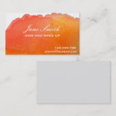 髪スタイリッシュの毛と化結婚粧 名刺 (正面/裏面)