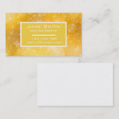 髪スタイリッシュ毛・化粧グラーム金ゴールド業 名刺 (正面/裏面)