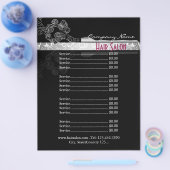 髪ファンシーサロン価格表 チラシ (シングル)