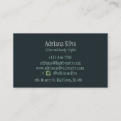 髪モダンサロン名刺美容師 名刺 (裏面)