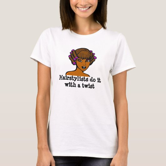 髪型の人は癖をつけて行う Tシャツ (正面)