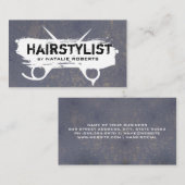 髪型グランジ鋏 名刺 (正面/裏面)