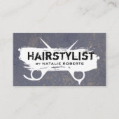 髪型グランジ鋏 名刺 (正面)