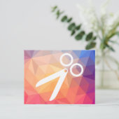 髪型 カット サイン ポストカード (スタンド正面)