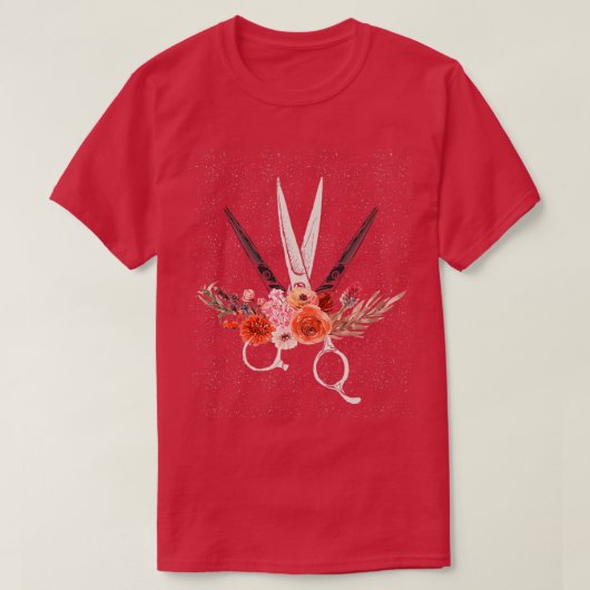 髪好きヘアスタイリスト Tシャツ (デザイン正面)