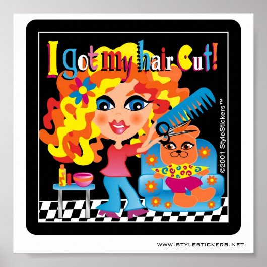 髪得を切った!ポスターサロン ポスター (正面)