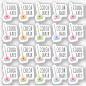 髪染めリマインダー 髪染め ミニ ブジョー プランナー シール (正面)