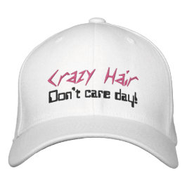 髪熱狂するはデイコレ気にルしない 刺繍入りキャップ