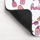 髪素晴らしの日をおもしろい過ごす マウスパッド (コーナー)