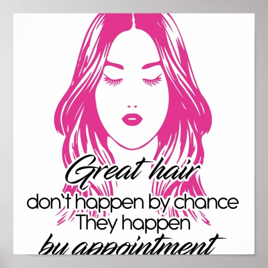 髪素晴らしの毛が偶然に生じない ポスター (正面)