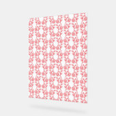 髪，顔の表情，白，織物，生物 アクリルサイン (傾斜)