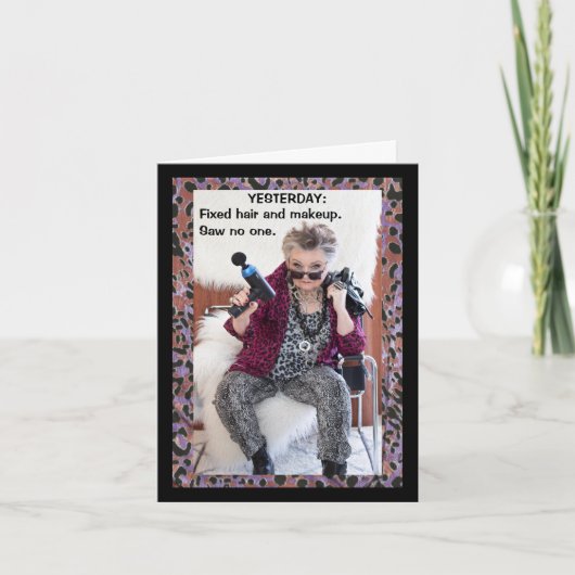 髪nメイクスキップ…おもしろカード カード (正面)