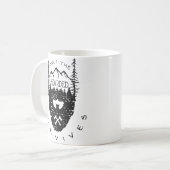 髭あるのみ コーヒーマグカップ (正面左)