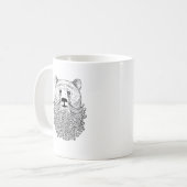 髭があるくまプロダクト コーヒーマグカップ (正面左)