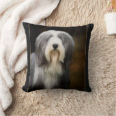 髭があるコリーのクッション クッション (ブランケット)