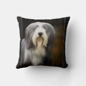 髭があるコリーのクッション クッション (裏面)