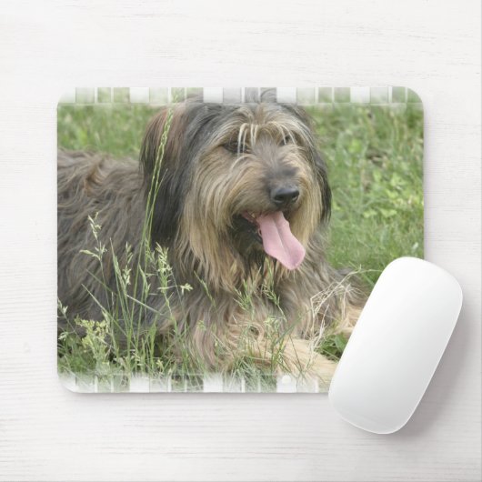 髭があるコリーのマウスパッド マウスパッド (マウス)