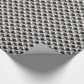 髭があるコリーの多数の包装紙 ラッピングペーパー (角)