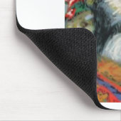 髭があるコリーの子犬 マウスパッド (コーナー)