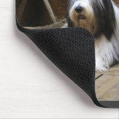 髭があるコリー マウスパッド (コーナー)