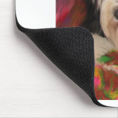 髭があるコリー マウスパッド (コーナー)