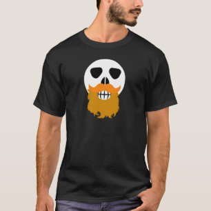 髭があるスカル Tシャツ