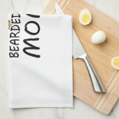 髭があるドラゴンのお母さん キッチンタオル (四つ折り)