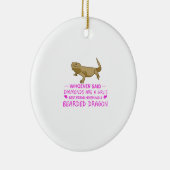 髭があるドラゴンのお母さん セラミックオーナメント (右)