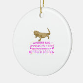 髭があるドラゴンのお母さん セラミックオーナメント (左)