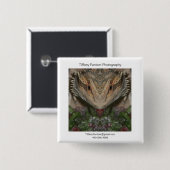 髭があるドラゴンの広告宣伝 缶バッジ (正面&裏面)