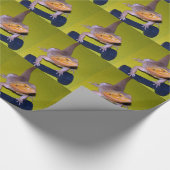 髭があるドラゴンの持ち上がる重量 ラッピングペーパー (角)