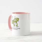 髭があるドラゴンは私の宿題学生のトカゲを食べました マグカップ (正面左)