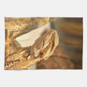 髭があるドラゴン キッチンタオル (横)