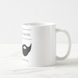 髭があるマグ コーヒーマグカップ