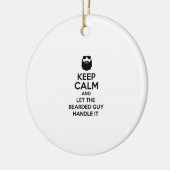 髭がある人 セラミックオーナメント (左)