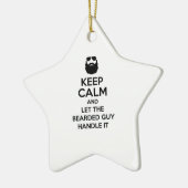 髭がある人 セラミックオーナメント (左)