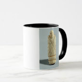 髭がある人(象のアイボリー)の姿 マグカップ (正面右)