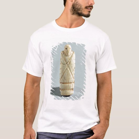 髭がある人(象のアイボリー)の姿 Tシャツ (正面)