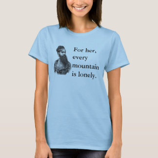 髭がある女性ティー Tシャツ