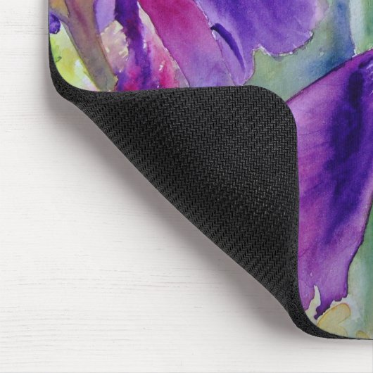 髭がある女性 マウスパッド (コーナー)