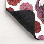 髭がある女性 マウスパッド (コーナー)