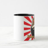 髭がある武士のマグ マグカップ (中央)