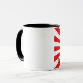 髭がある武士のマグ マグカップ (正面左)